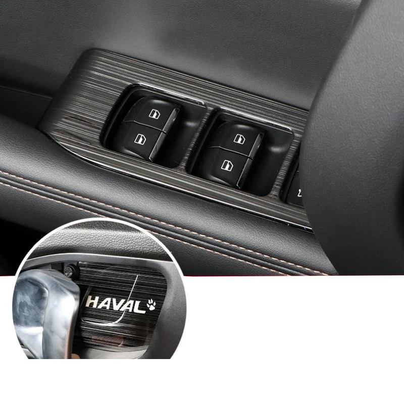 Фото Haval Dargo 2022 Dargo X 2023 2024 матовая черная автомобильная коробка переключения передач панель чехол отделка рамка наклейки аксессуары для интерьера №4