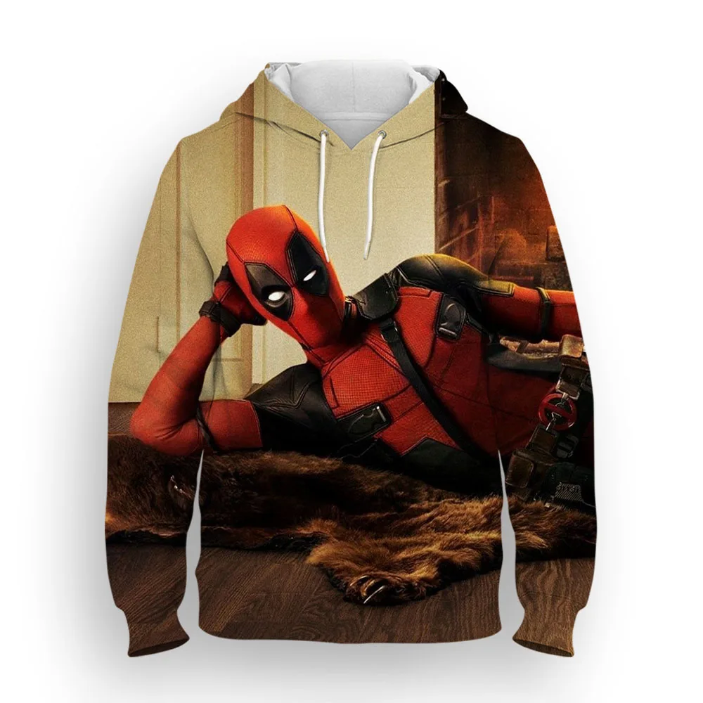 Толстовка унисекс с принтом 3D Тема фильма Дэдпула MINISO Повседневный стиль