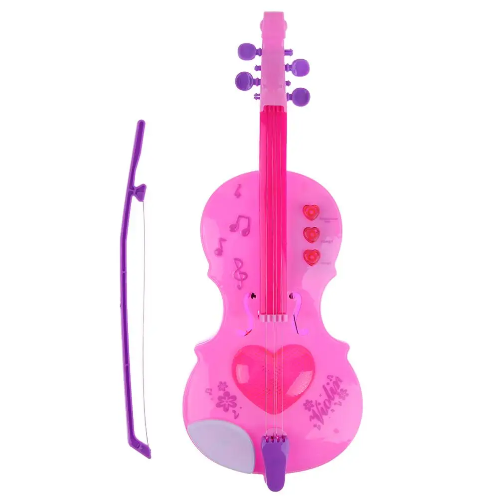 

4 Strings Music Mini Electric Violin Kids Musical Instruments Educational Toys(Accessory Color at Random)