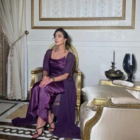 elegant long purple pleated evening dresses %d9%81%d8%b3%d8%a7%d8%aa%d9%8a%d9%86 %d8%a7%d9%84%d8%b3%d9%87%d8%b1%d8%a9 sheath satin length prom dress robe de soir%c3%a9e for women