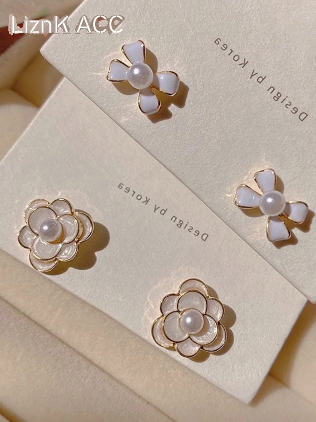 Серьги с камелией женские дизайнерские высококачественные легкие роскошные