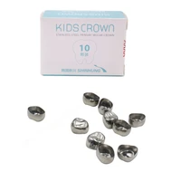 promotions 10pcsbox dental kids primary molar crowns stainless steel pediatric anteriors posterior crown lower leftright