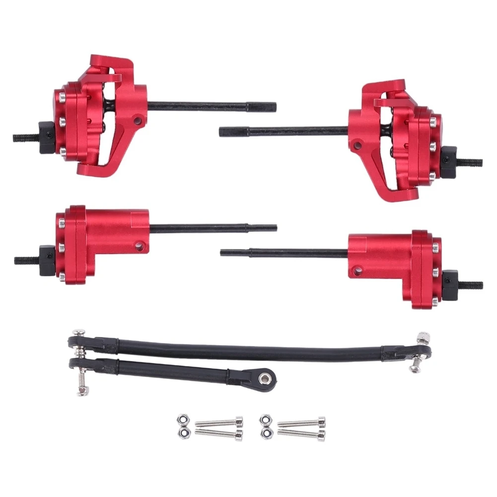 

Комплект металлических передних и задних осей AR44 для Axial SCX10 II 90046 1/10, аксессуары для радиоуправляемых автомобилей на гусеничном ходу, 1