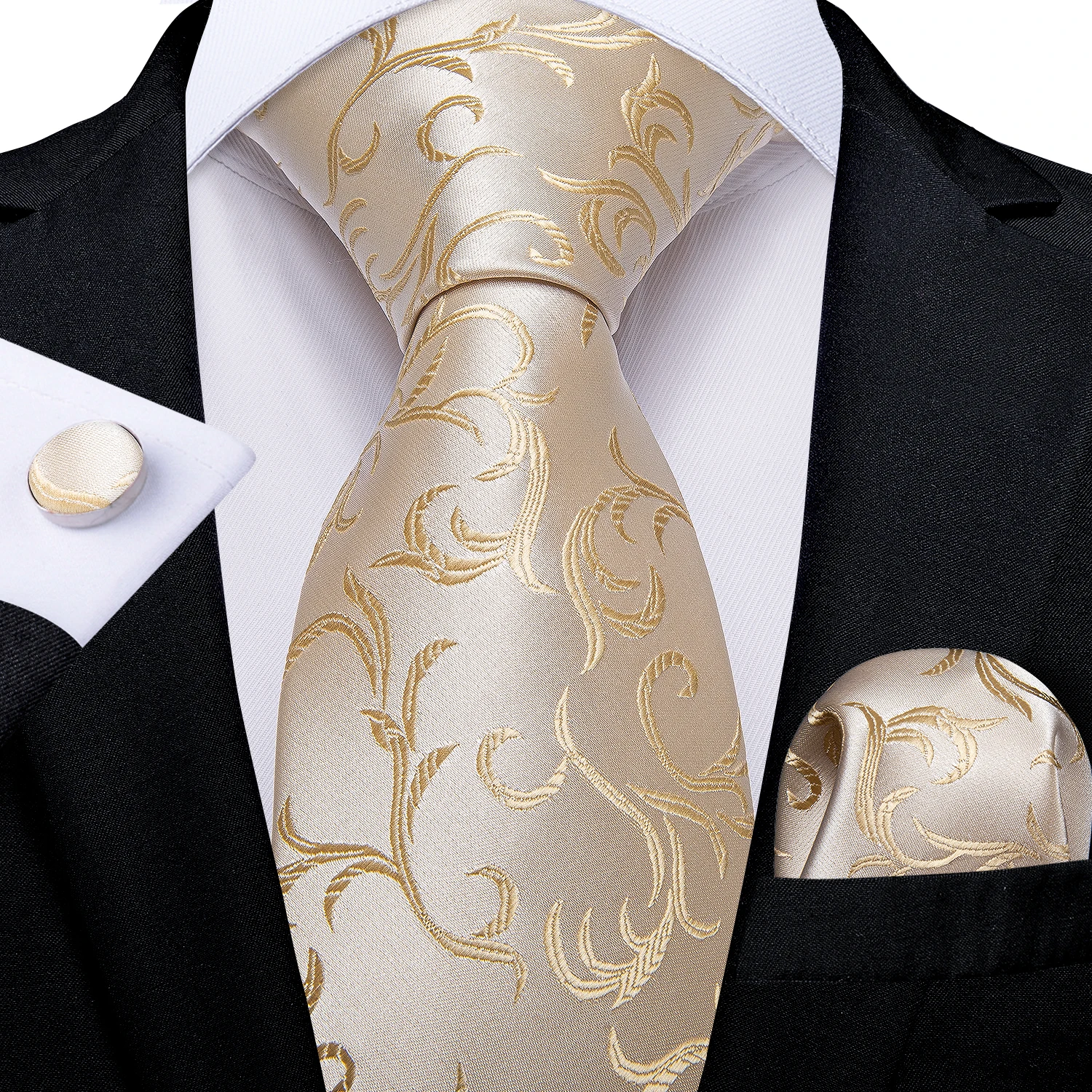 Роскошные шелковые галстуки для мужчин зажим галстука и кольцо Роскошный