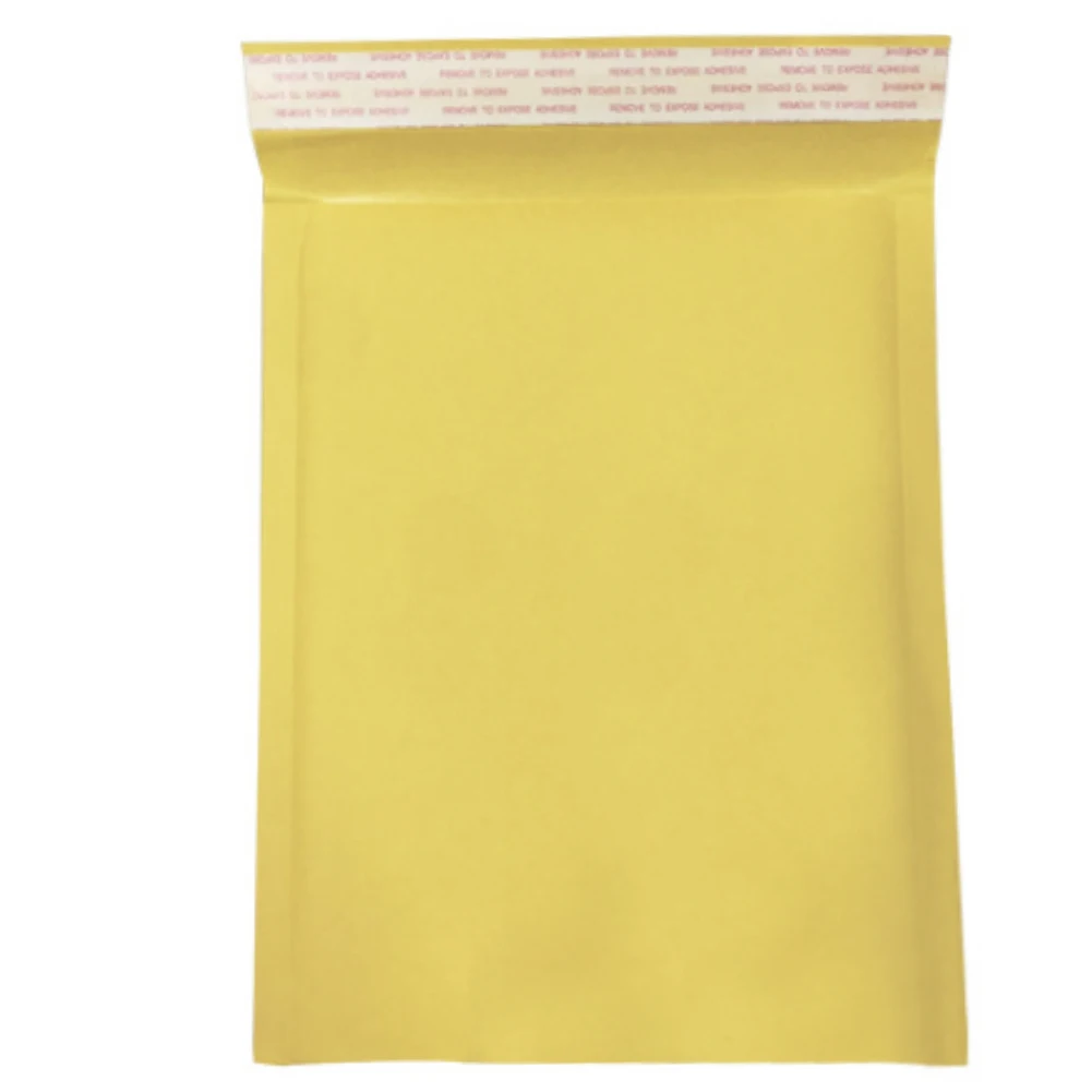 

10 Pack Mailing Bubble Moistureproof Padded Envelopes Bag Paper Self Seal Anti-pressure Packaging Yellow