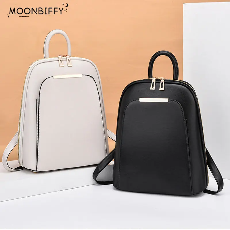

Women's Backpack Travel Large Backpack PU Leather Handbag Schoolbag for Girls Women's Bag Female Shoulder Back Mochila