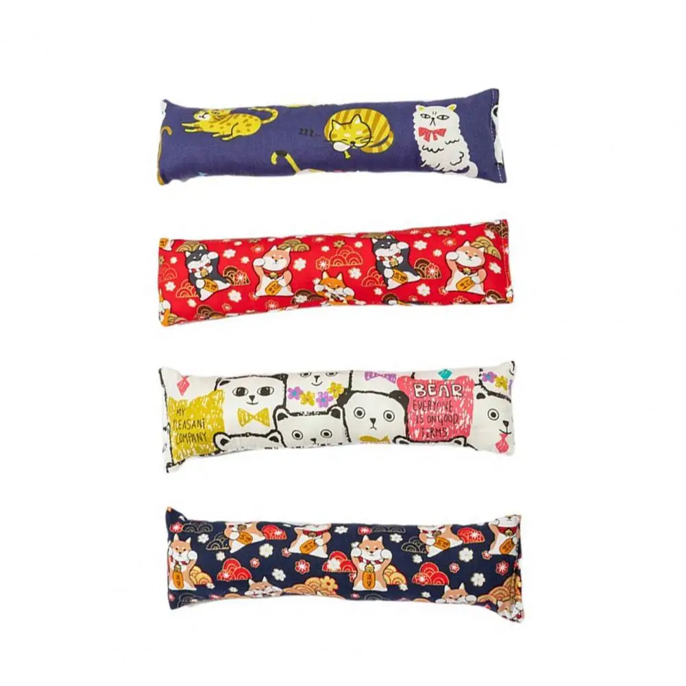 

Cat Chewing Toy Practical Lightweight Soft Cartoon Print Catnips Interactive Toy for Home Cat Toy Pet Chewing Toy