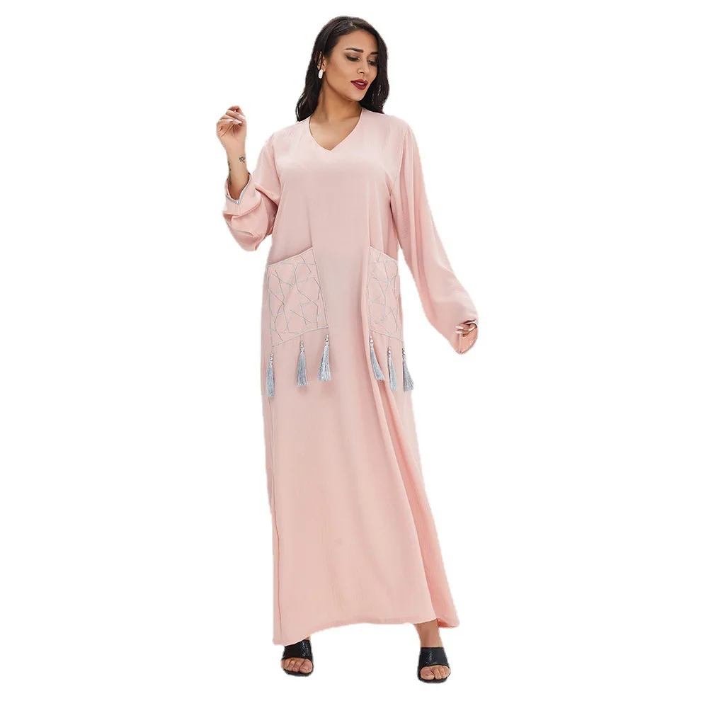 Modest Muslim Dress Women's Abaya Robe Kaftan Clothing Abaya Kimono Tunique Femme Musulman Ropa Deportiva Musulmana Mujer