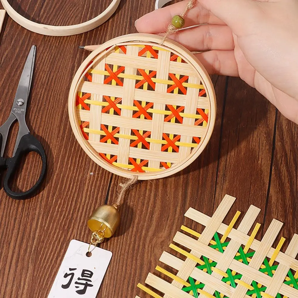 DIY бамбуковое плетение колокольчик ручной работы материал посылка аксессуары