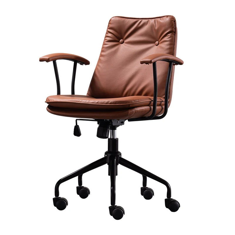 Компьютерное кресло в скандинавском стиле, простой домашний удобный подъемный стул для игр, вращающийся стул для стола