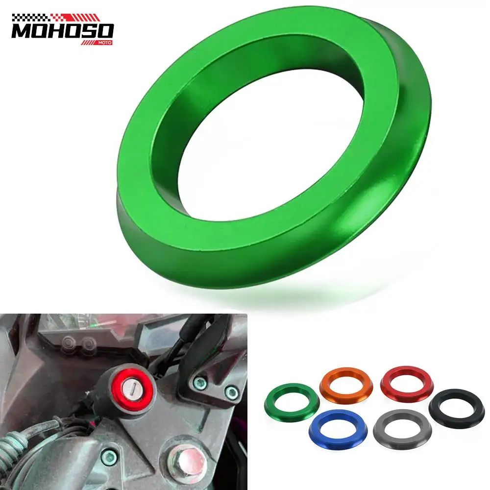 

Motorcycle Ignition Switch Cover Ring CNC Accessories for Kawasaki ZZR1200 ZZR600 ER-5 ER6N EX250R EX500R GPZ500S GTR1400 H2 H2R