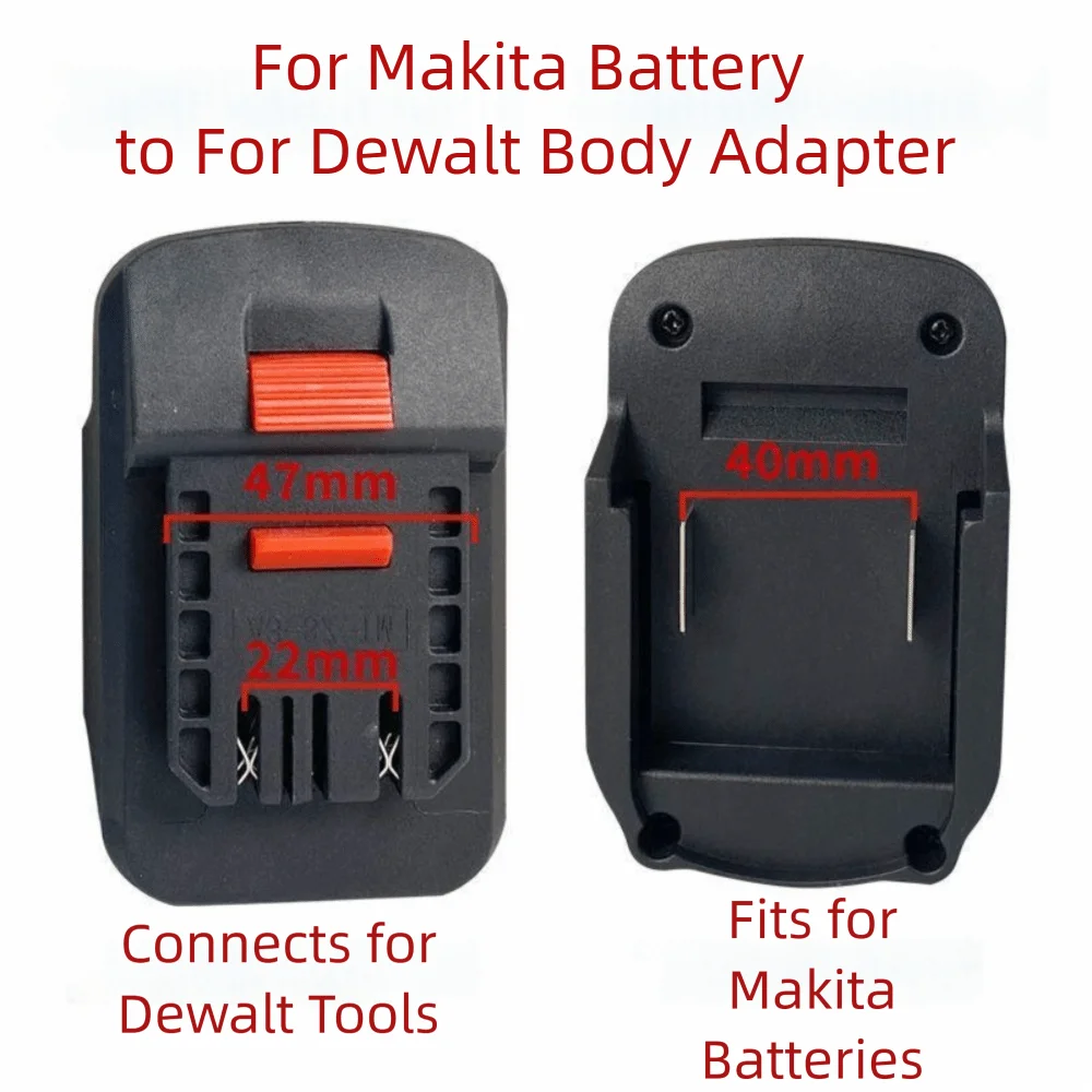 

Новый преобразователь литиевой батареи 2 в 1, пластиковый преобразователь 18 В, адаптер для батареи, адаптер для электроинструмента для Makita