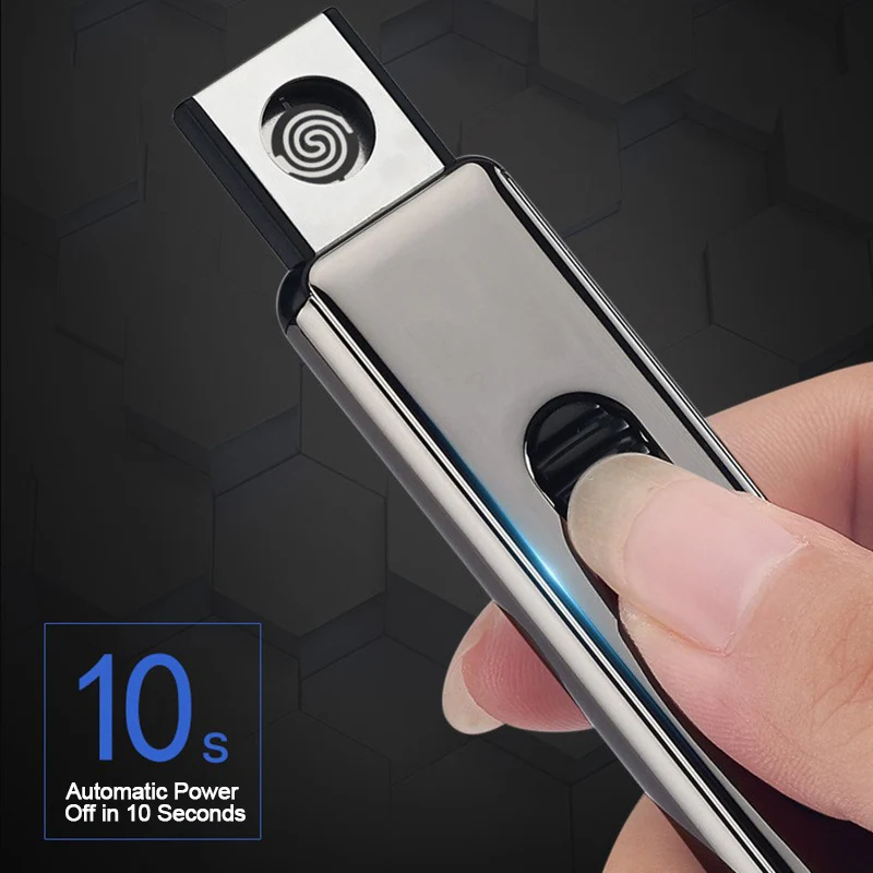 

USB Rechargeable The New Electric Touch Sensor Cool Lighter Portable Windproof
