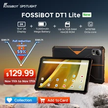 Fossibot DT1 Lite, Rugged Tablet,Android 13,10.4'' 2K-Large Screen, 4GB RAM 64GB RAM, 11000mAh Battery,Four Hi-Res Speakers Pad