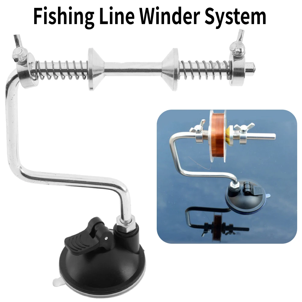 

Fishing Line Winder Reel Line Spooler Machine Portable Vacuum spinning Spooling Winding System Outdoor Fishing Tool Accessories