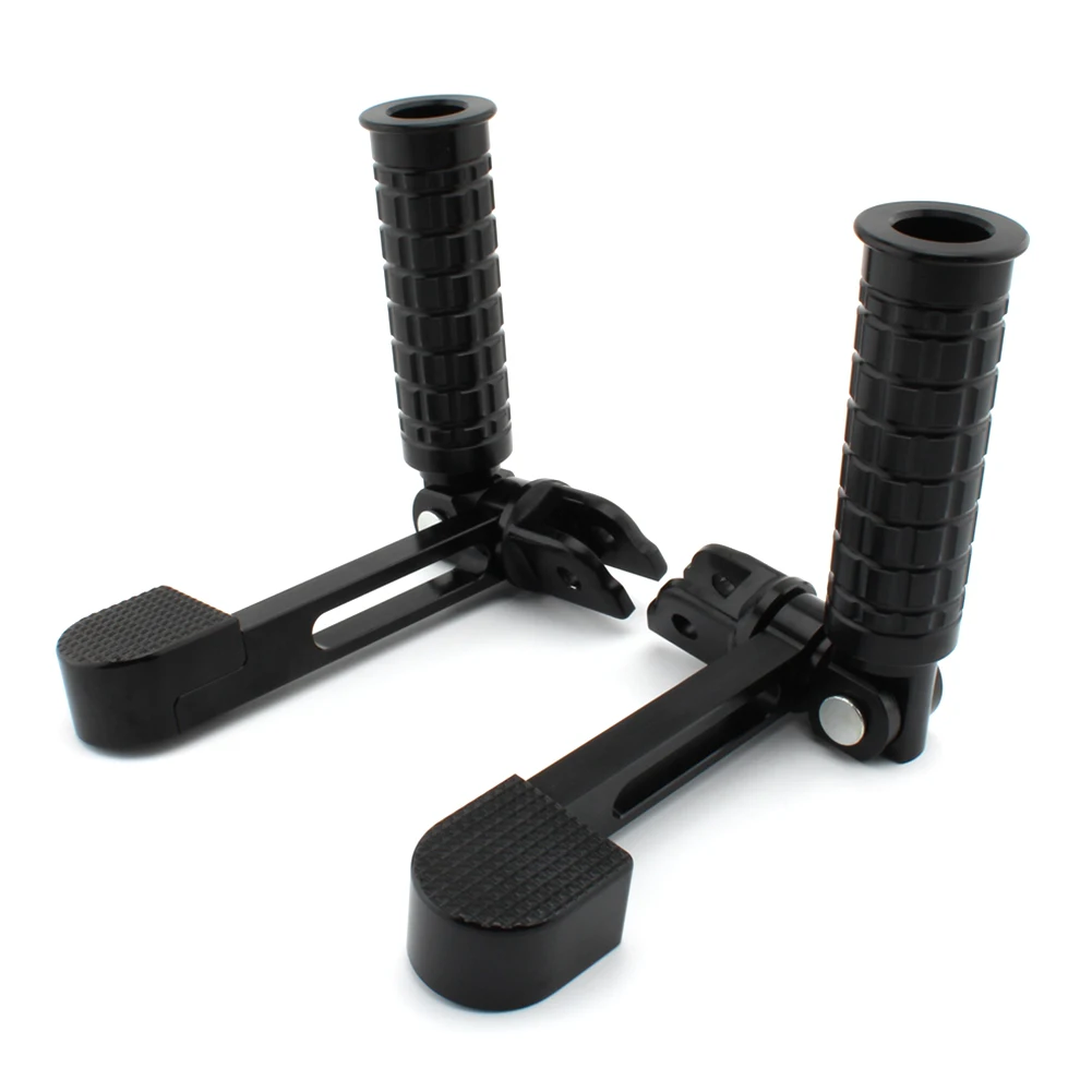 Черные мотоциклетные подножки подставка для пятки Harley Softtail Fatboy FLDE FLFB FLHC FXBB FXBR FXFB