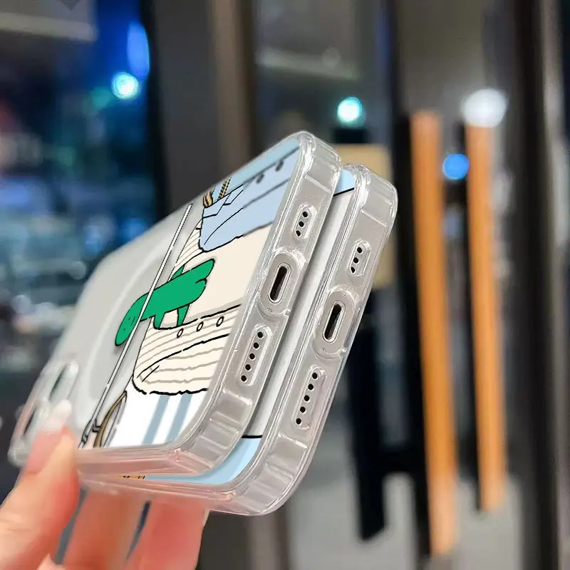 Магнитный чехол для телефона Magsafe с изображением динозавра J-Joguman Samsung Galaxy S25 S24 S23 S22