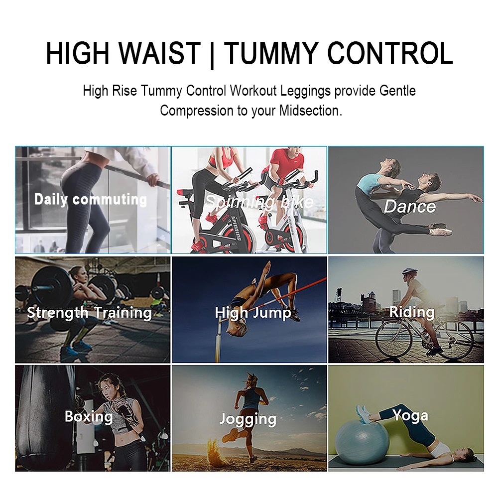 SEXYWG Shapewear Short Leggings High Waist Body Shaper Leggings for Tummy Control