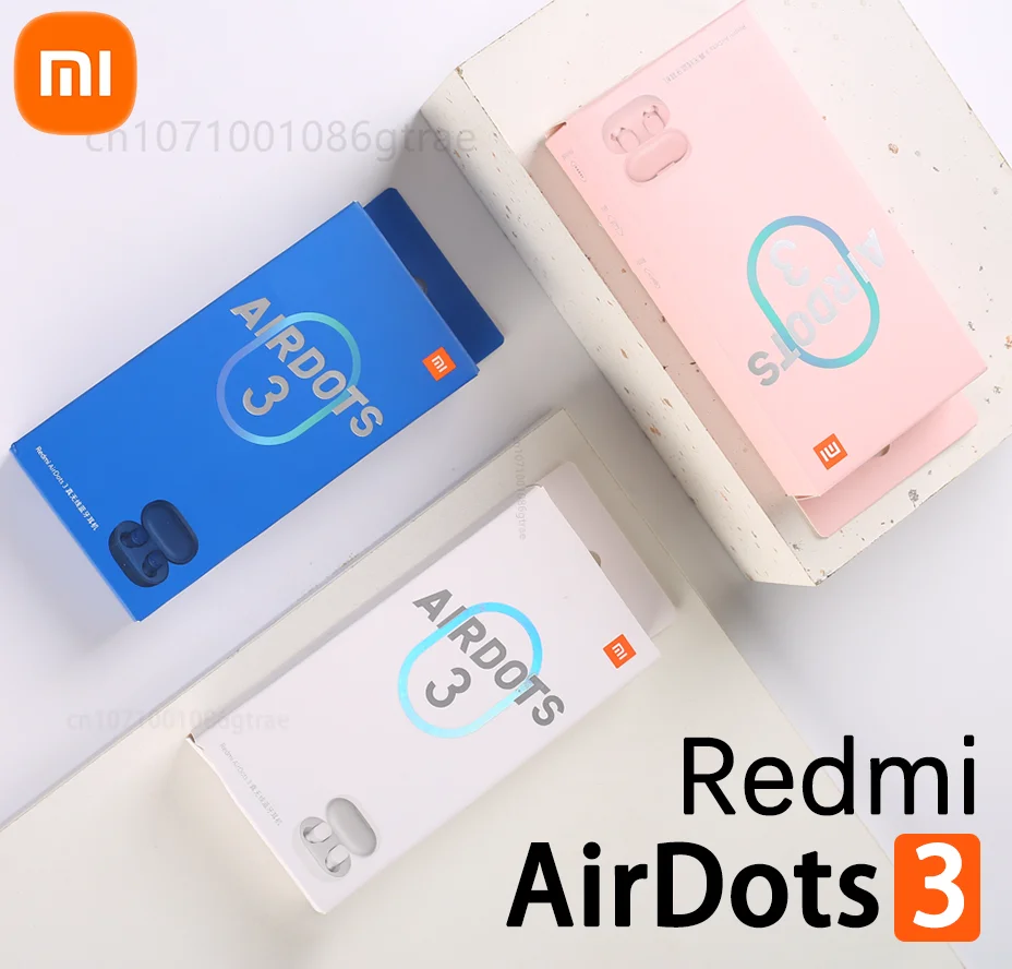 

Xiaomi Redmi Airdot 3 Original Earphone TWS True Wireless Earbuds ANC Bluetooth Headset Wireless Charging Redmi Buds 3 Headphone