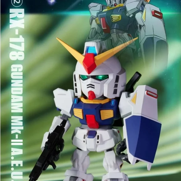 Коллекционная фигурка Bandai QMSV MINI Z GUNDAM Mk-II Blind Box Q Style Mini Gundam MSZ-006 RX-178, настольное украшение, игрушка-сюрприз, подарок (art.: 3920dc0f3335e) - 3920dc0f3335e