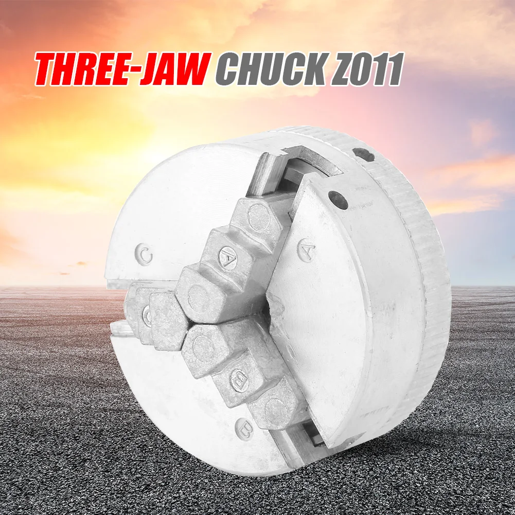 

Z011A Collet Metal Zinc Alloy 3-Jaw Lathe Chuck Clamp Wood Turning Lathe Tool