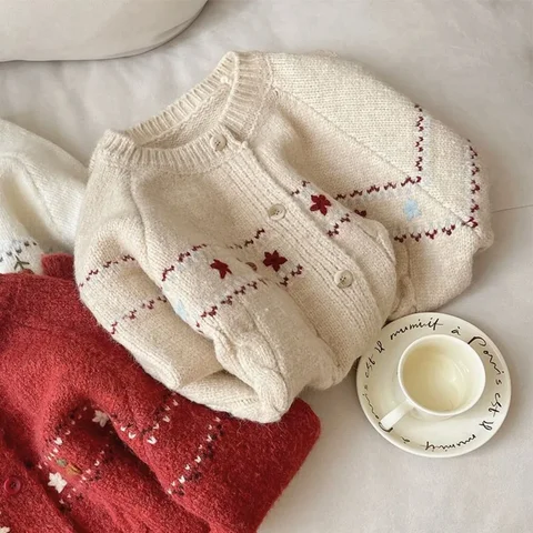 Neploe новый французский стиль свежий литературный свитер с цветочной вышивкой панели ажурный корейский кардиган корейский пригородный тянущий Femme