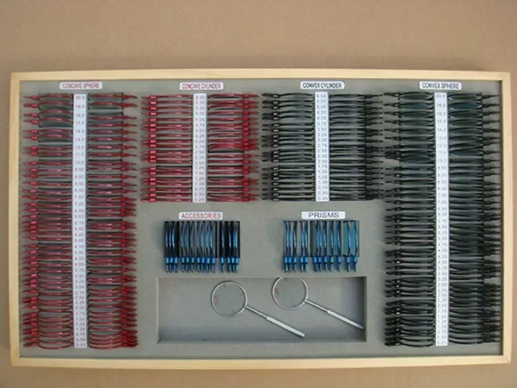 Оптический пробный набор объективов стандартный металлический оптический обод