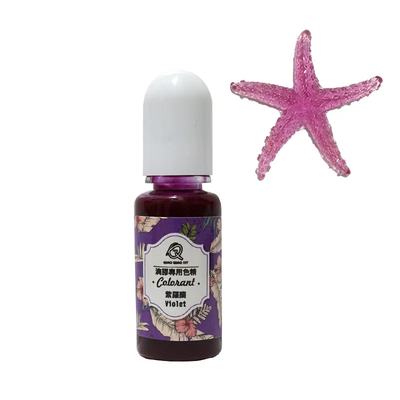 Искусственный пигмент для рукоделия Кристальный однотонный точный жидкий