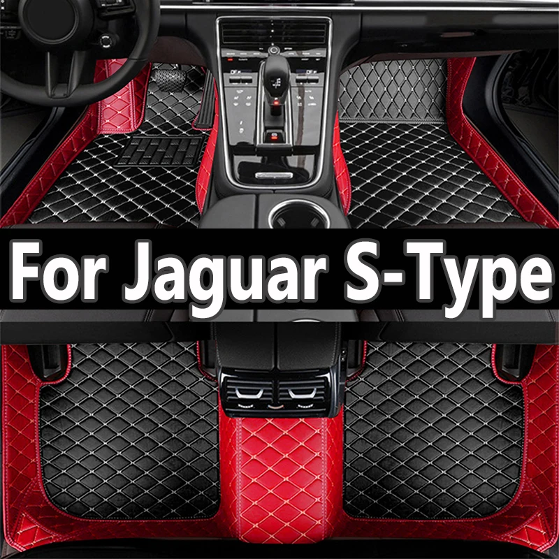 

Car Floor Mats For Jaguar S-Type SType S Type 1999~2007 Carpet Durable Leather Mat Anti Dirty Pads Interior Part Car Accessories