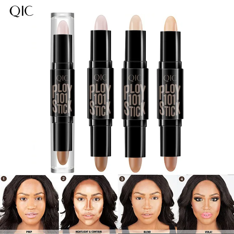 

Concealer Double-Headed Contour Stick Three-Dimensional Face Brightening Highlighter V Face Finishing Shading Powder