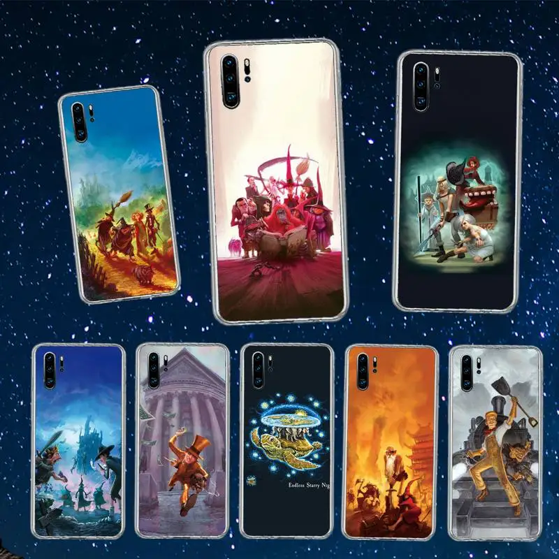 

Discworld Phone Cases For Huawei P30 20 40 Pro Lite NOVA 3E Nova 6se Psmart 2019 Transparent Cases