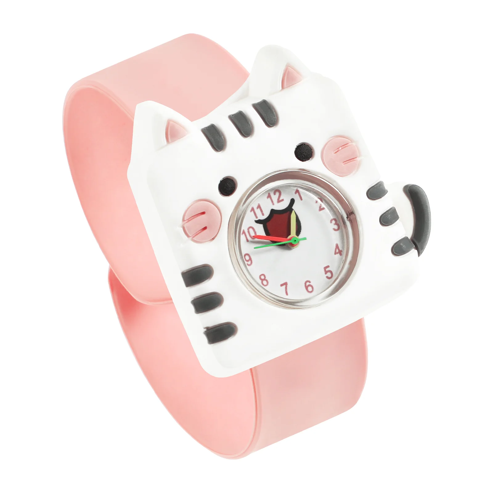 

Slap Watch Kidsbracelets Snap Bracelet Watchesanimal Girls Silicone Cartoonboys Children Wristband Kid Bulk Brackets Cat Band