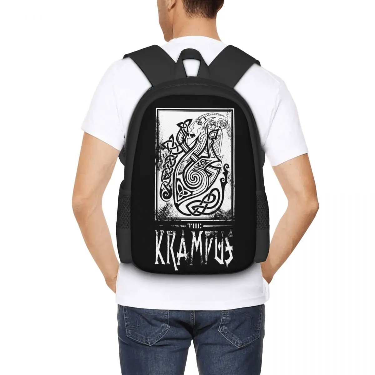 Esigns Keltic Krampus I Backpack for Girls Boys Travel RucksackBackpacks for Teenage school bag