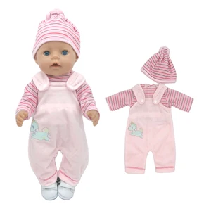 Imported Doll Unicorn Romper Clothes for 40cm 43cm Born Baby Doll Wear Sets for 18 Inch Doll Coat Accessories