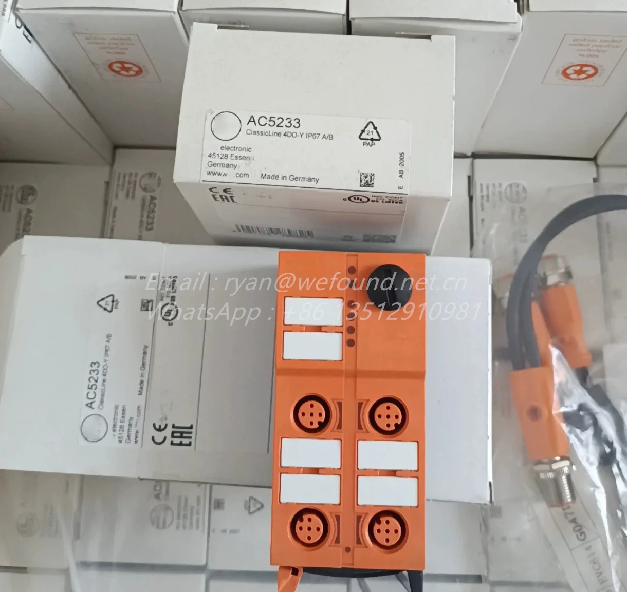 AC5233 для модуля IFM AS-Interface ClassicLine с технологией быстрого монтажа 4DO-Y IP67 A/B