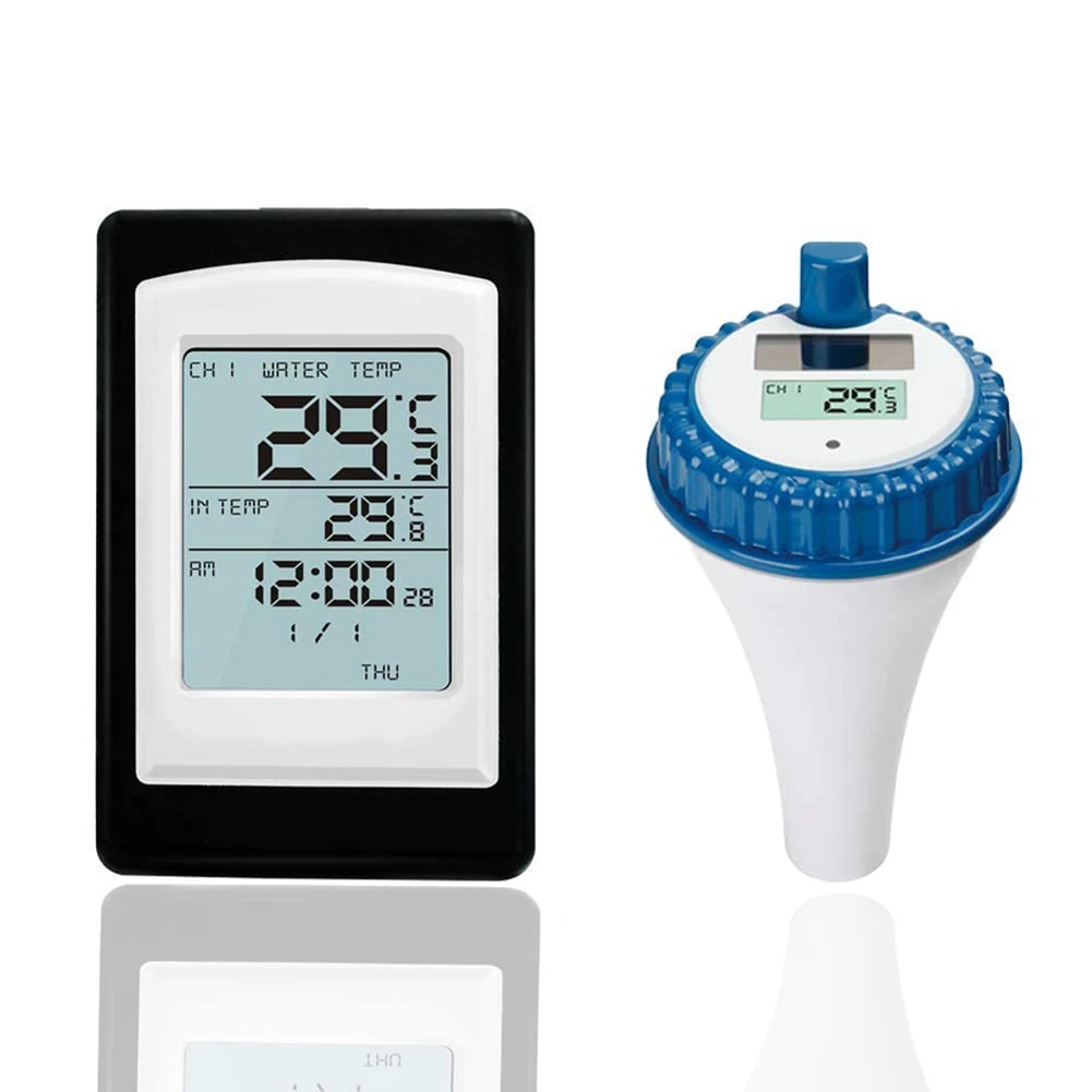 

Pool Thermometer Wireless Floating Easy Read Best Solar Remote Digital Outdoor Floating Thermometers for Swimming Pool