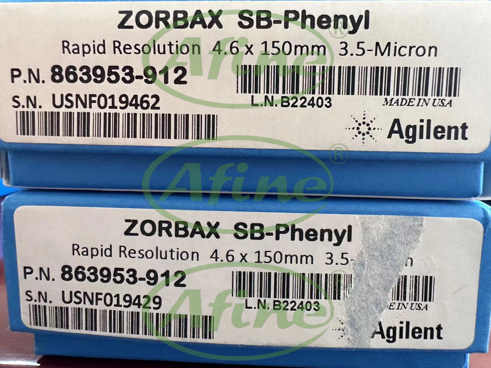 AFINE Agilent 863953 -912 Колонка ZORBAX RR StableBond Phenyl 4 6 x 150 мм 3 5 мкм