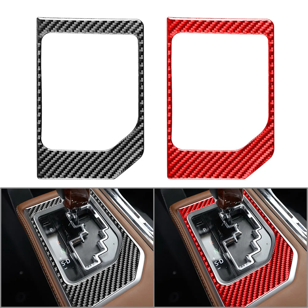 Углеродное волокно автомобильная панель переключения передач декоративная