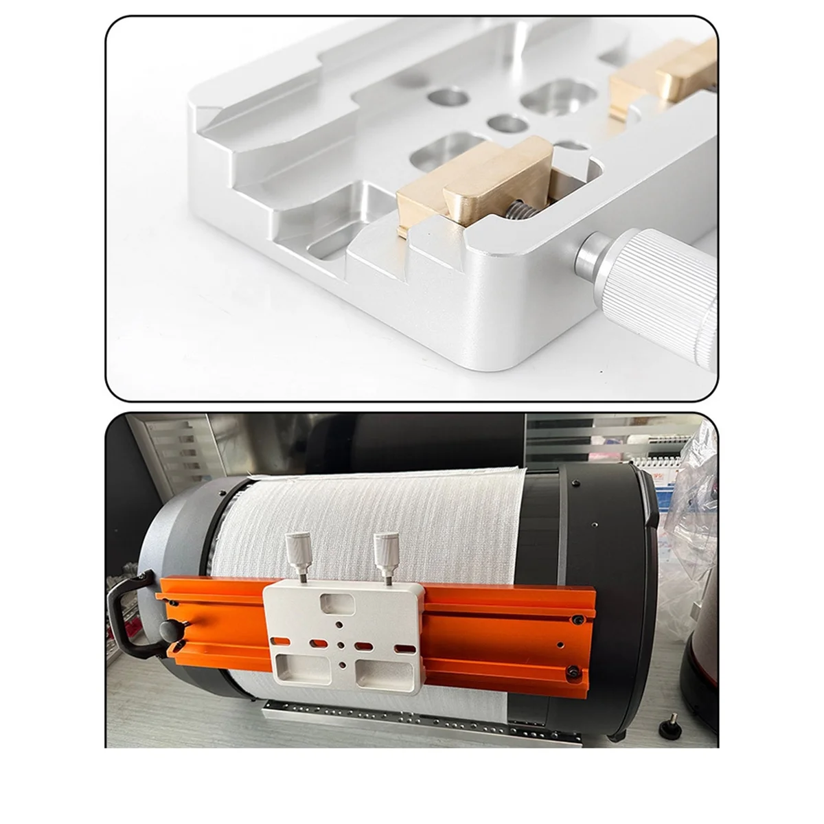 Серебряный финдерскоп Angeleyes слот ласточкин хвост двойная лосмандия/пластина с 2
