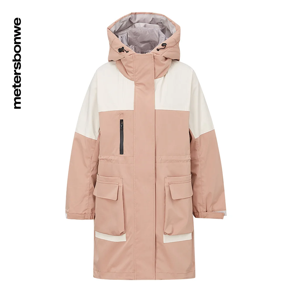 Metersbonwe Hooded Down Jacket Women Thick Winter Parker Coat Female Long Down Coat Fashion Warm Jackets Casual Outerwear