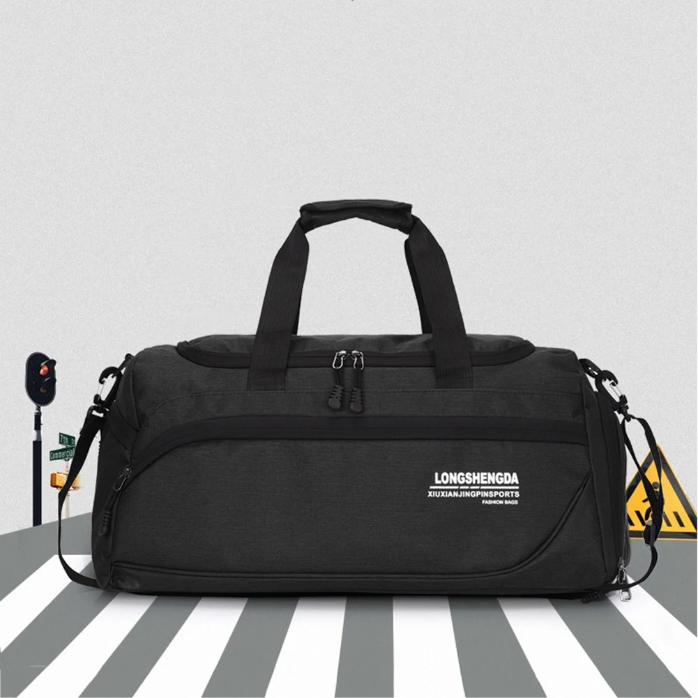 

Dry Wet Separation Bags Waterproof with Shoe Compartment Portable Gym Bags Wear-resistant Removable Shoulder Strap for Men Women
