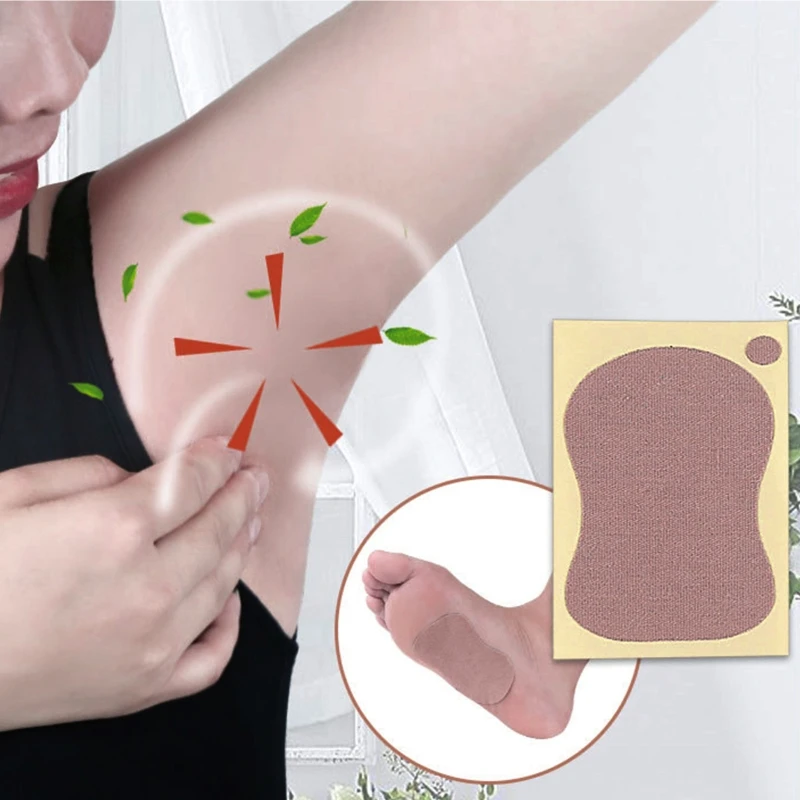 

10pcs Sweat Pad Unisex Armpits Antiperspirant Sticker Underarm Sweat-absorbent Pads Deodorant Foot Pads Shields Guard Pa