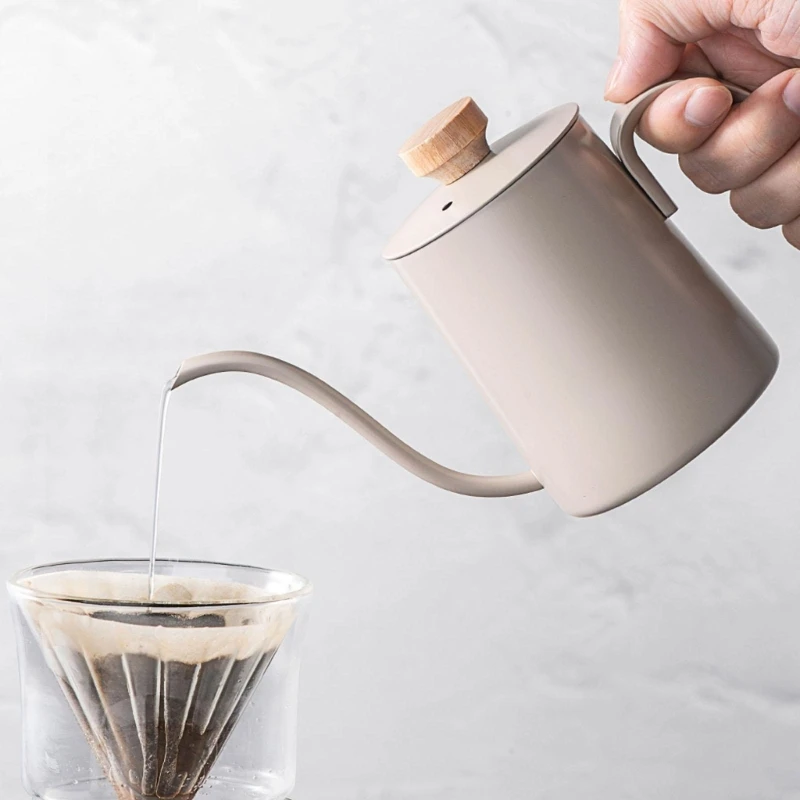 

Gooseneck Kettle for Pour Over Coffee Tea Stainless Steel Pour Drip Spout Pot Long Narrow Spout Kettle Household Camping