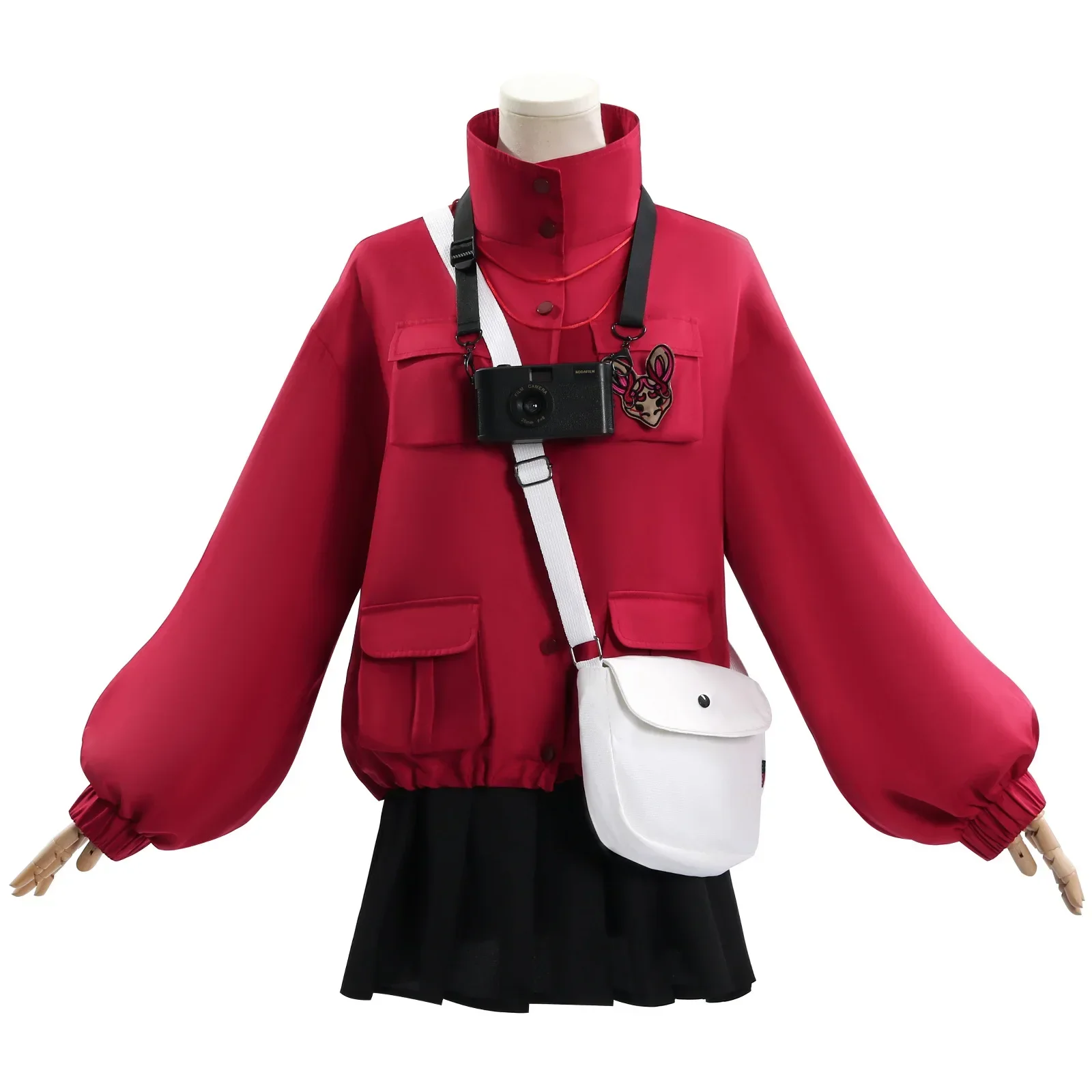 Game Head Seven Tales Косплей Костюм Liyuting Li Yuting Униформа Парик Пальто Брюки Комплект Аниме