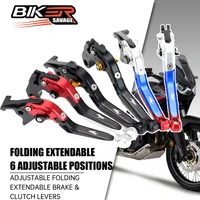 cnc 1 pair motorcycle adjustable folding extendable brake clutch levers for honda crf 1000l africa twin kit accessories