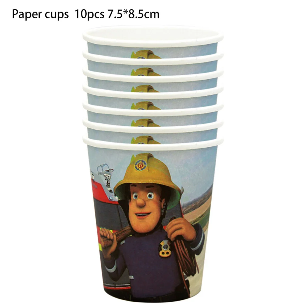 10 шт./лот украшения для вечеринки в виде пожарного чашки девочек и мальчиков