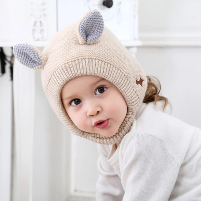 Детский теплый шлем на возраст 2-5 лет