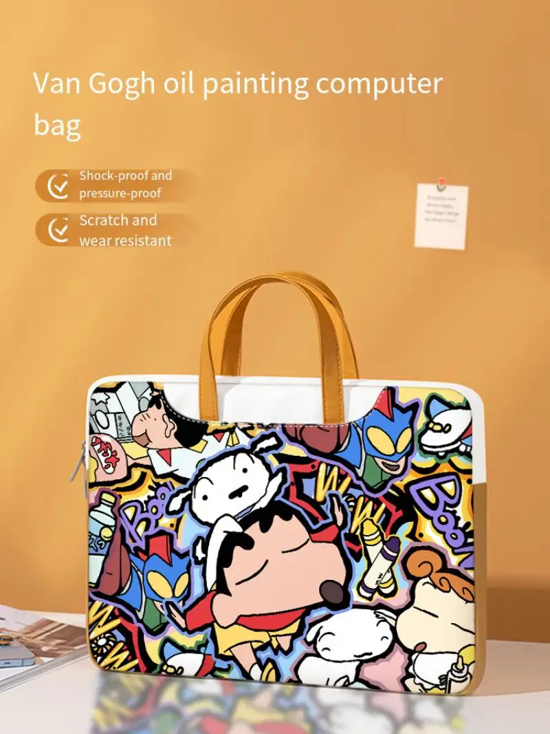 

Kawaii Crayon Shinchan мультяшная милая сумка для ноутбука подходит для Apple Lenovo Huawei сумка для ноутбука большой емкости