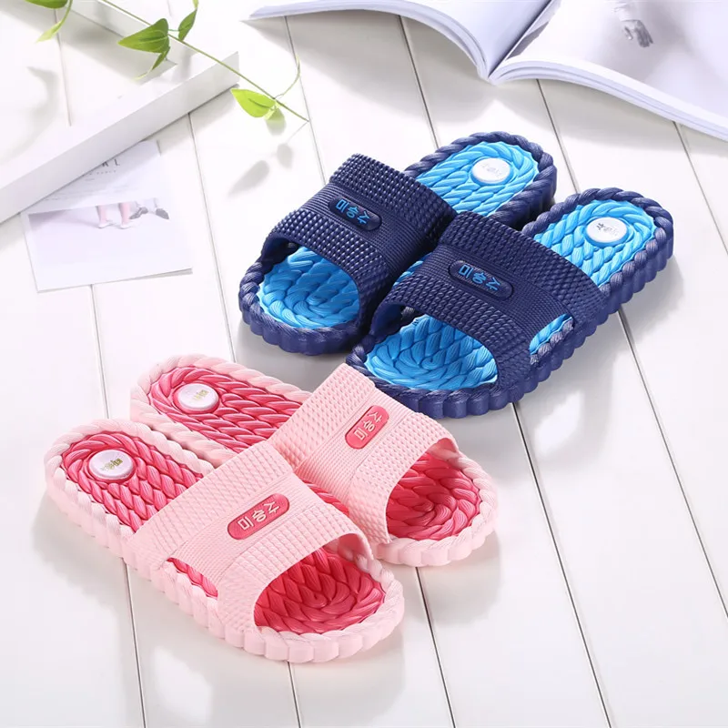 

Home Couple Bathroom Slippers Summer Indoor Home Slippers Men's Slippers Female Plastic Slippers Slip Resistant Men's Shoes