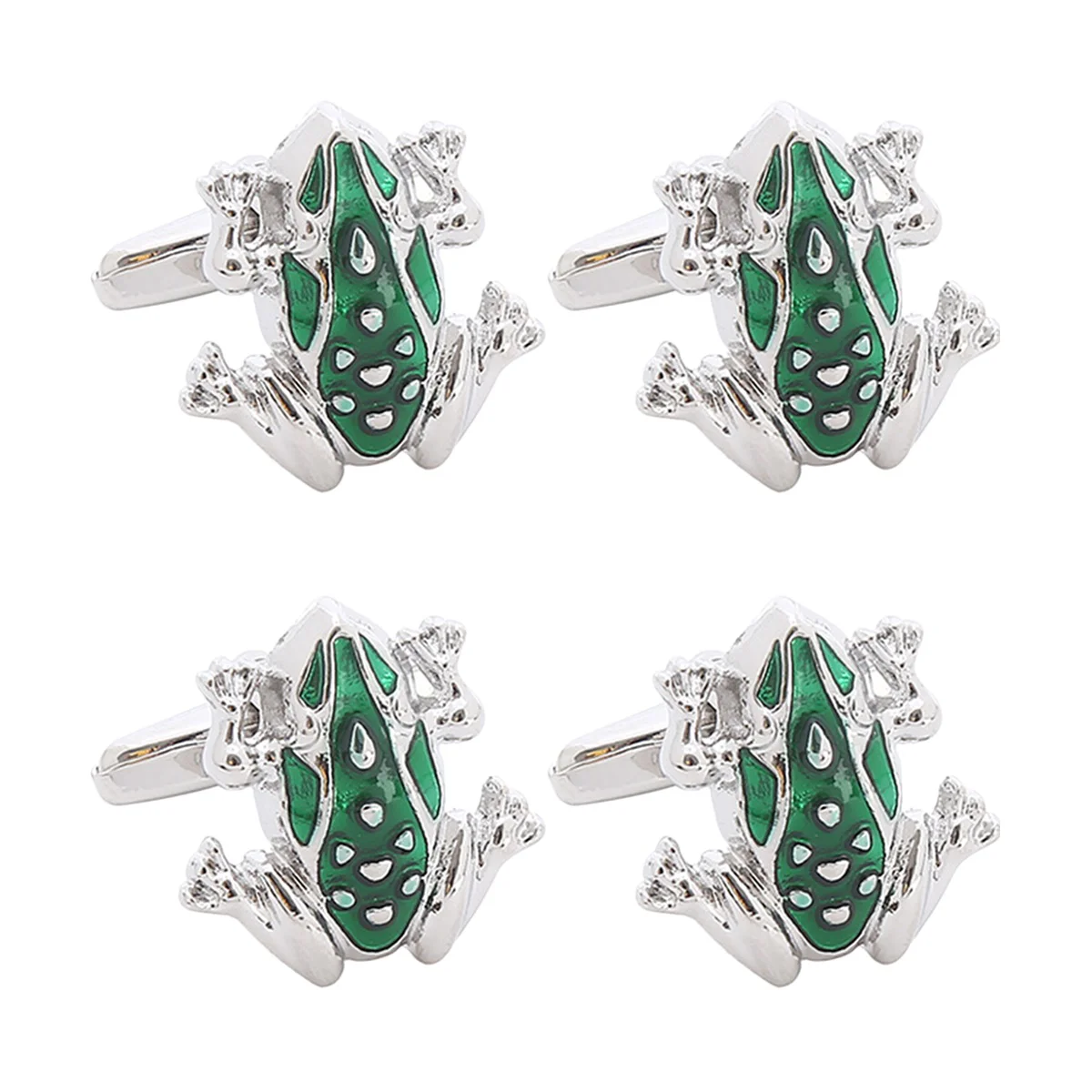 

2 Pairs Men Cufflinks French Shirt Sleeve Cuff Links Frog Cufflinks Male Jewelry Gifts